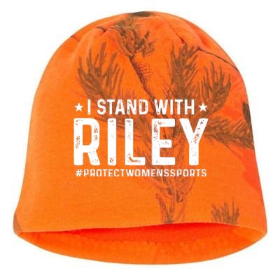 #ProtectWomensSports I Stand With Riley Gaines Kati - Camo Knit Beanie