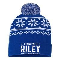 #ProtectWomensSports I Stand With Riley Gaines USA-Made Snowflake Beanie