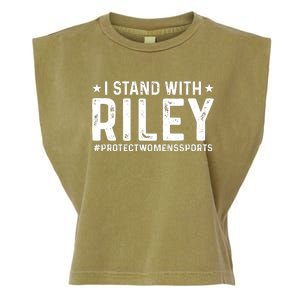 #ProtectWomensSports I Stand With Riley Gaines Garment-Dyed Women's Muscle Tee