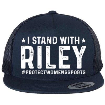 #ProtectWomensSports I Stand With Riley Gaines Flat Bill Trucker Hat