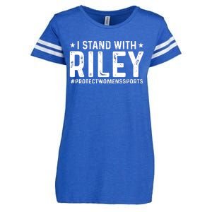 #ProtectWomensSports I Stand With Riley Gaines Enza Ladies Jersey Football T-Shirt