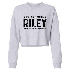 #ProtectWomensSports I Stand With Riley Gaines Cropped Pullover Crew