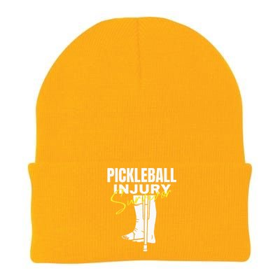 Pickleball Injury Survivor Funny Dink Player Team Paddleball Knit Cap Winter Beanie