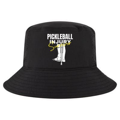 Pickleball Injury Survivor Funny Dink Player Team Paddleball Cool Comfort Performance Bucket Hat