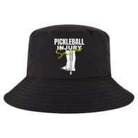 Pickleball Injury Survivor Funny Dink Player Team Paddleball Cool Comfort Performance Bucket Hat