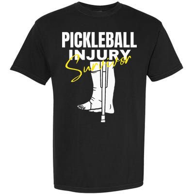 Pickleball Injury Survivor Funny Dink Player Team Paddleball Garment-Dyed Heavyweight T-Shirt
