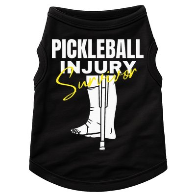 Pickleball Injury Survivor Funny Dink Player Team Paddleball Doggie Tank