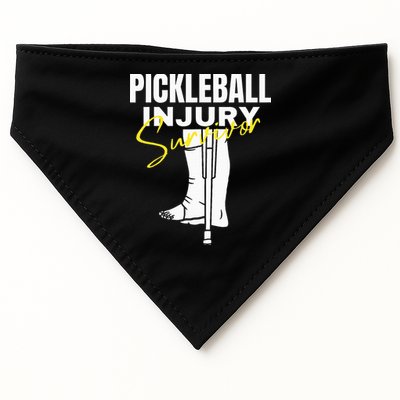 Pickleball Injury Survivor Funny Dink Player Team Paddleball USA-Made Doggie Bandana