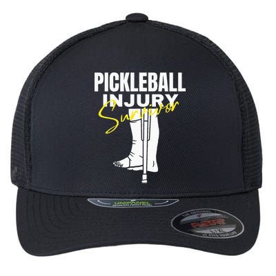 Pickleball Injury Survivor Funny Dink Player Team Paddleball Flexfit Unipanel Trucker Cap