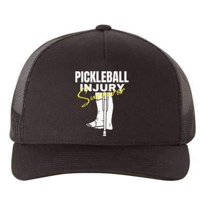 Pickleball Injury Survivor Funny Dink Player Team Paddleball Yupoong Adult 5-Panel Trucker Hat
