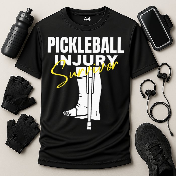 Pickleball Injury Survivor Funny Dink Player Team Paddleball Performance Shirt