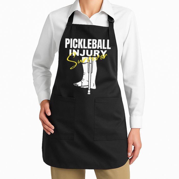 Pickleball Injury Survivor Funny Dink Player Team Paddleball Apron