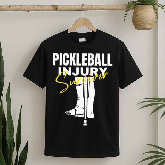 Pickleball Injury Survivor Funny Dink Player Team Paddleball T-Shirt