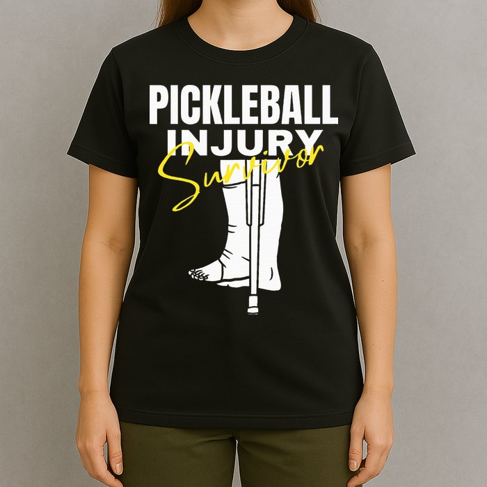 Pickleball Injury Survivor Funny Dink Player Team Paddleball T-Shirt