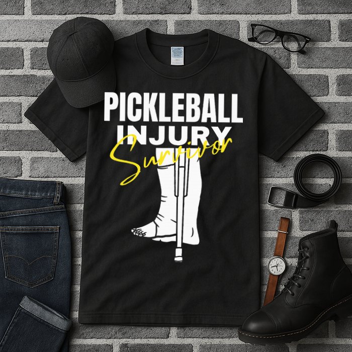 Pickleball Injury Survivor Funny Dink Player Team Paddleball Tall T-Shirt