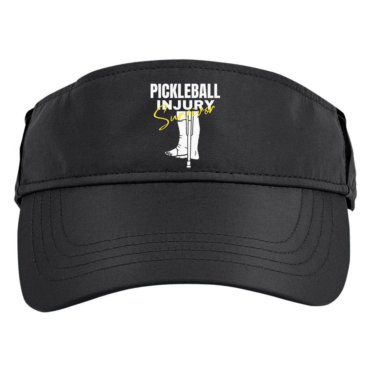Pickleball Injury Survivor Funny Dink Player Team Paddleball Adult Drive Performance Visor