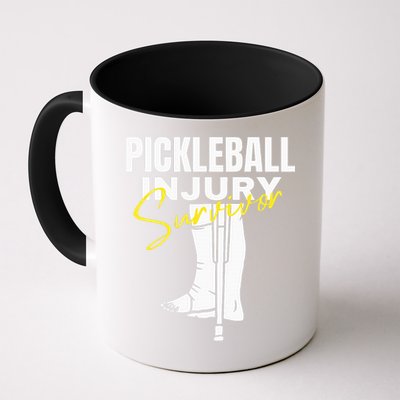 Pickleball Injury Survivor Funny Dink Player Team Paddleball Mug