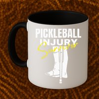Pickleball Injury Survivor Funny Dink Player Team Paddleball Mug