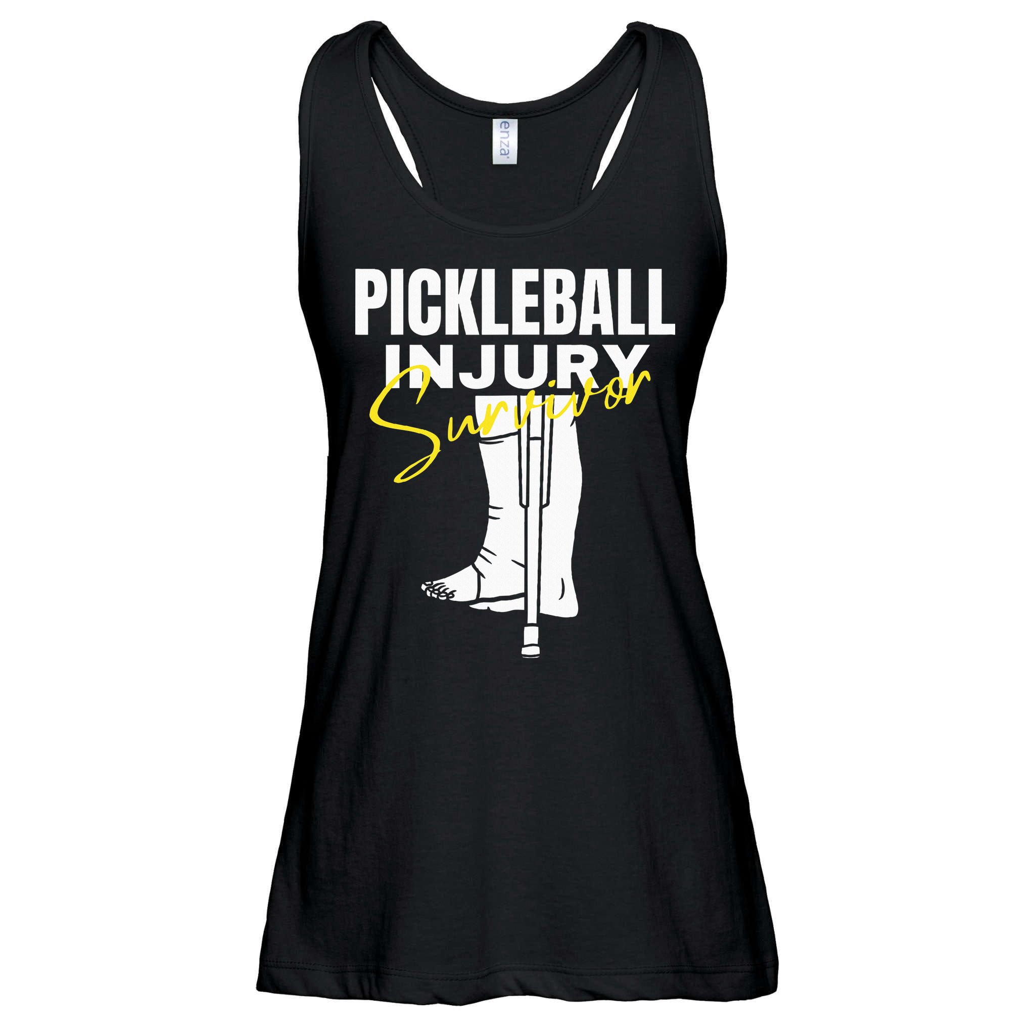 Pickleball Injury Survivor Funny Dink Player Team Paddleball Ladies Essential Flowy Tank