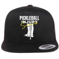 Pickleball Injury Survivor Funny Dink Player Team Paddleball Flat Bill Trucker Hat