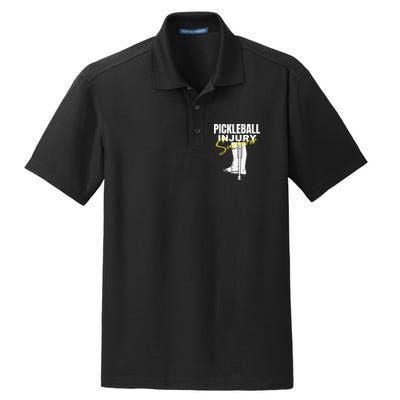 Pickleball Injury Survivor Funny Dink Player Team Paddleball Dry Zone Grid Polo