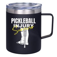 Pickleball Injury Survivor Funny Dink Player Team Paddleball 12oz Stainless Steel Coffee Mug