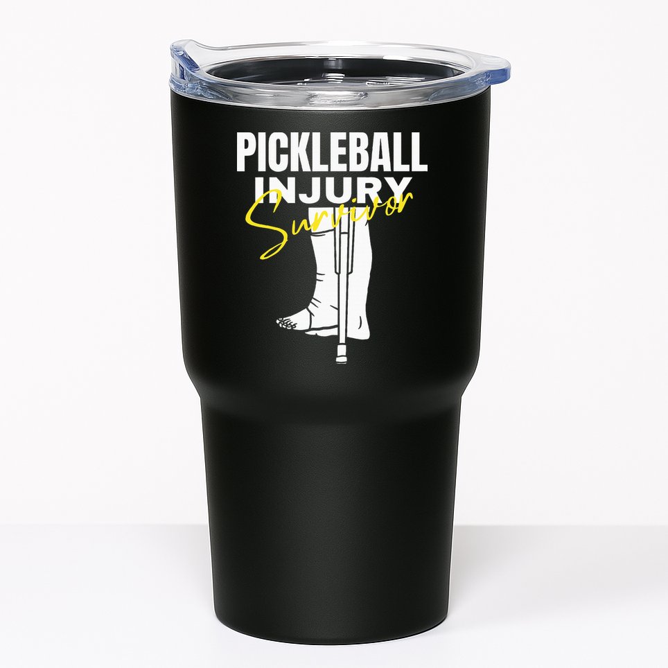 Pickleball Injury Survivor Funny Dink Player Team Paddleball Tumbler