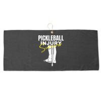 Pickleball Injury Survivor Funny Dink Player Team Paddleball Large Microfiber Waffle Golf Towel