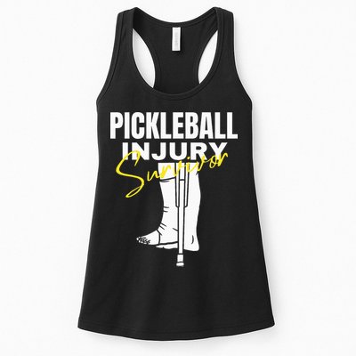 Pickleball Injury Survivor Funny Dink Player Team Paddleball Womens Tank Top