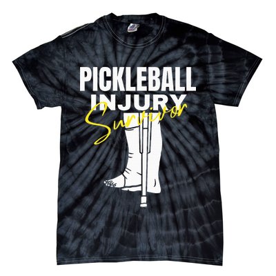 Pickleball Injury Survivor Funny Dink Player Team Paddleball Tie-Dye T-Shirt
