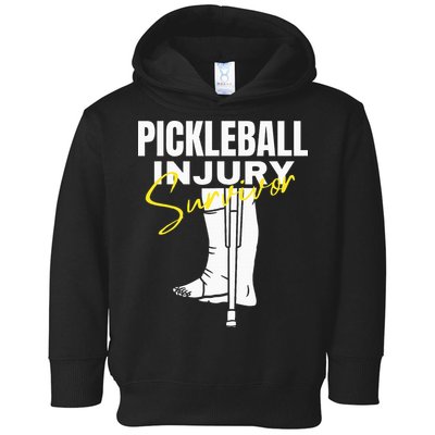 Pickleball Injury Survivor Funny Dink Player Team Paddleball Toddler Hoodie