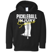 Pickleball Injury Survivor Funny Dink Player Team Paddleball Toddler Hoodie