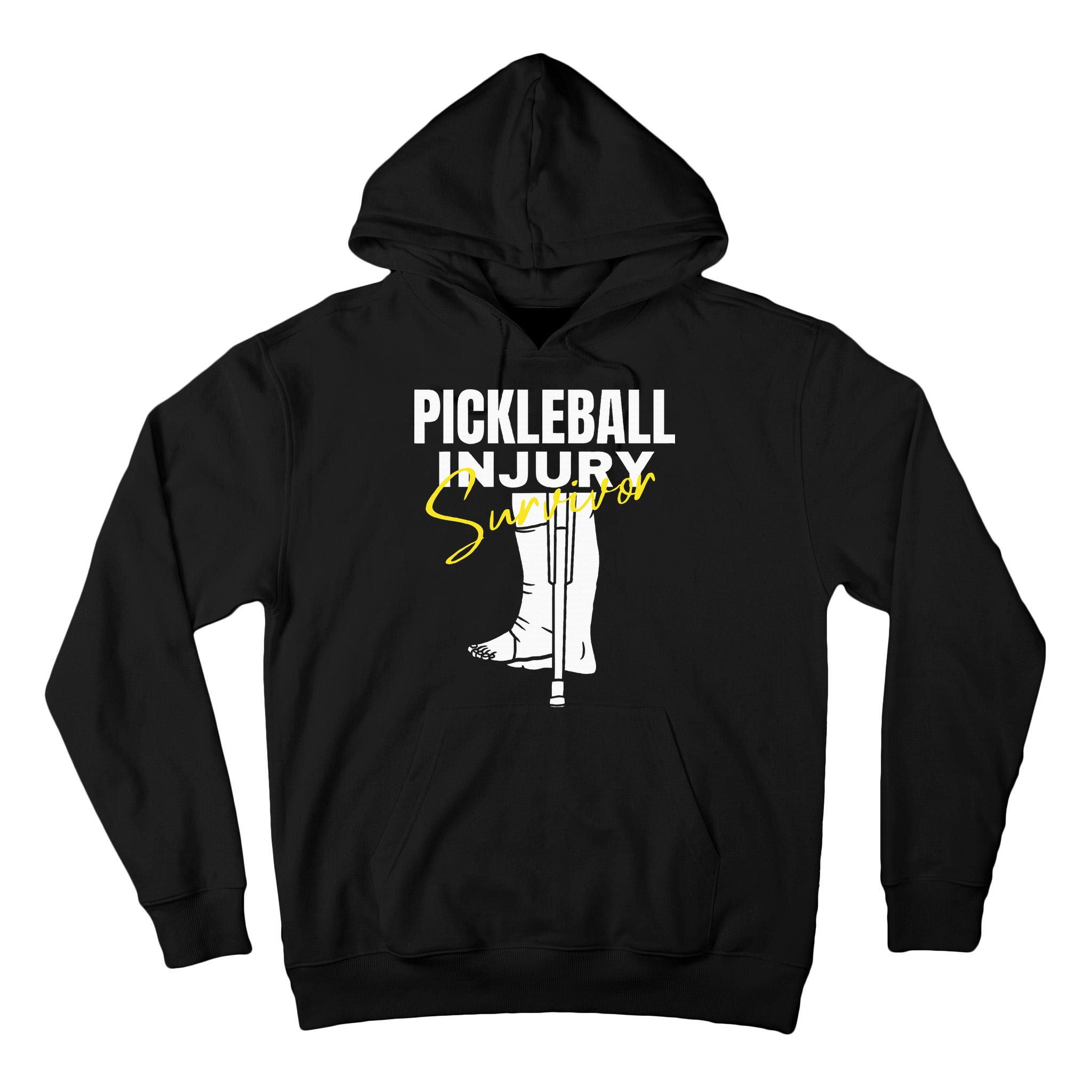 Pickleball Injury Survivor Funny Dink Player Team Paddleball Tall Hoodie