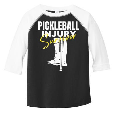Pickleball Injury Survivor Funny Dink Player Team Paddleball Toddler Fine Jersey T-Shirt