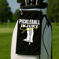 Pickleball Injury Survivor Funny Dink Player Team Paddleball Golf Towel