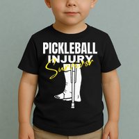Pickleball Injury Survivor Funny Dink Player Team Paddleball Toddler T-Shirt