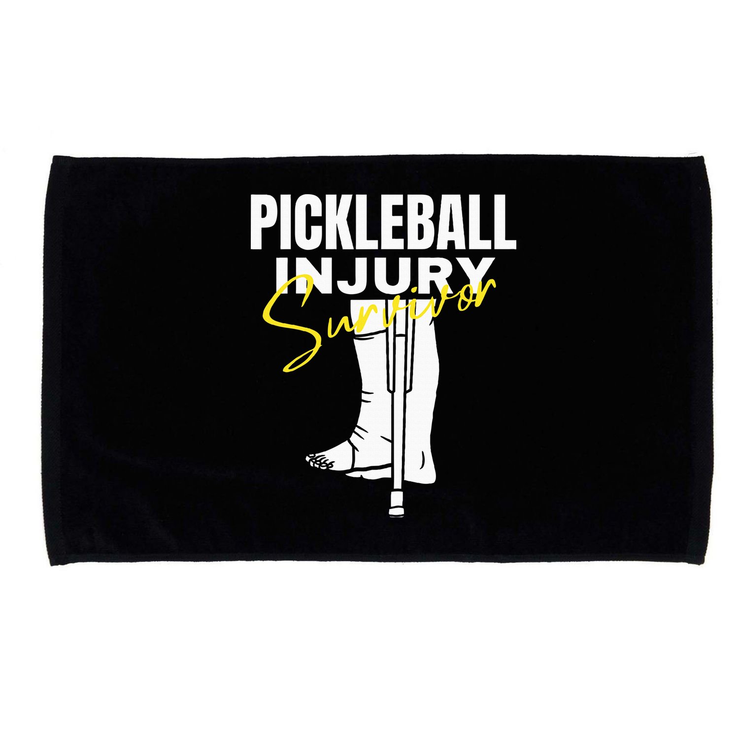 Pickleball Injury Survivor Funny Dink Player Team Paddleball Microfiber Hand Towel