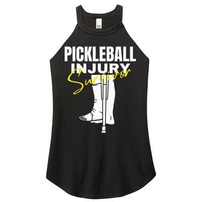 Pickleball Injury Survivor Funny Dink Player Team Paddleball Women's Perfect Tri Rocker Tank
