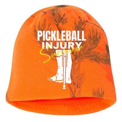 Pickleball Injury Survivor Funny Dink Player Team Paddleball Kati - Camo Knit Beanie