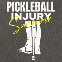 Pickleball Injury Survivor Funny Dink Player Team Paddleball Cotton Canvas Backpack