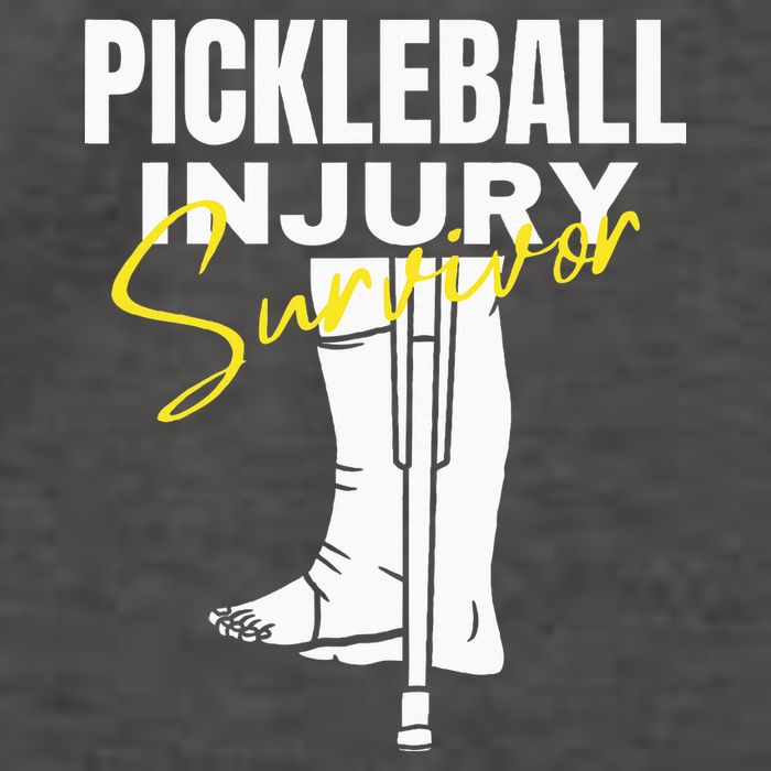 Pickleball Injury Survivor Funny Dink Player Team Paddleball Vector Backpack