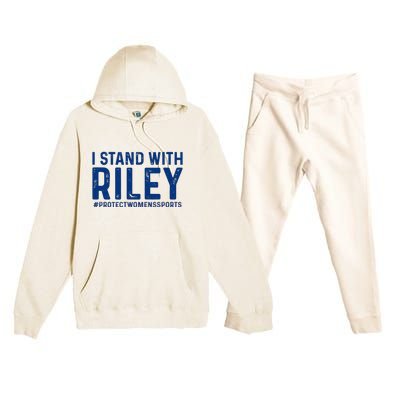 #ProtectWomensSports I Stand With Riley Gaines Premium Hooded Sweatsuit Set