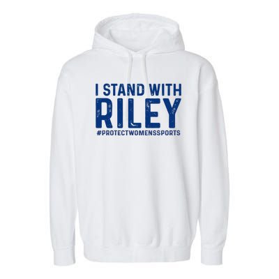 #ProtectWomensSports I Stand With Riley Gaines Garment-Dyed Fleece Hoodie