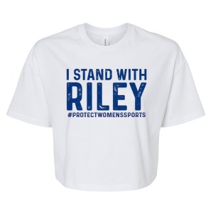 #ProtectWomensSports I Stand With Riley Gaines Bella+Canvas Jersey Crop Tee