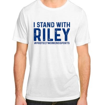 #ProtectWomensSports I Stand With Riley Gaines Adult ChromaSoft Performance T-Shirt