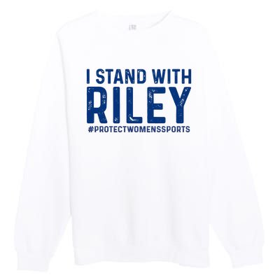 #ProtectWomensSports I Stand With Riley Gaines Premium Crewneck Sweatshirt