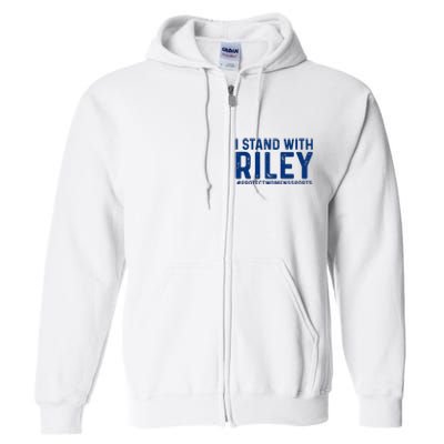 #ProtectWomensSports I Stand With Riley Gaines Full Zip Hoodie