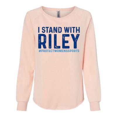 #ProtectWomensSports I Stand With Riley Gaines Womens California Wash Sweatshirt