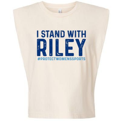 #ProtectWomensSports I Stand With Riley Gaines Garment-Dyed Women's Muscle Tee