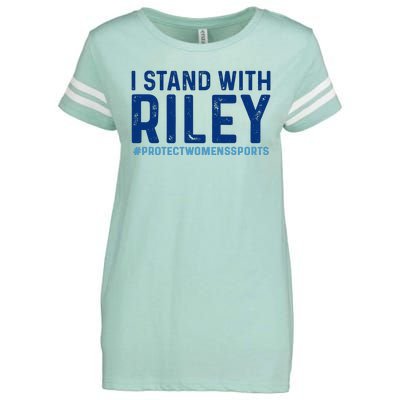 #ProtectWomensSports I Stand With Riley Gaines Enza Ladies Jersey Football T-Shirt